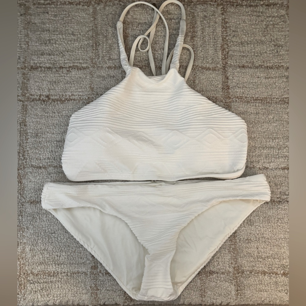 Vitamin A Swim Suit, White, Size Medium